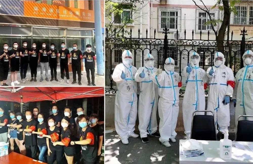 鴻坤志愿者支援戰(zhàn)疫前線工作